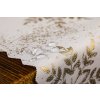 1004637 3 luxusní vánoční běhoun na stůl s vločky zlaty sw14
