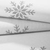 1004436 2 luxusní vánoční běhoun s vločkami stříbrný
