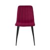 Sametová jídelní židle Belt cyklámenová 1