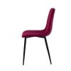 Sametová jídelní židle Belt cyklámenová 3