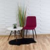 Sametová jídelní židle Belt cyklámenová 5