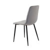 Sametová jídelní židle Belt světle šedá 2