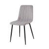 Sametová jídelní židle Belt světle šedá