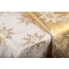Luxusní Vánoční ubrus s vločkami - zlatý SW14