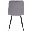 Sametová jídelní židle PIADO šedá