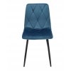 Sametová jídelní židle PIADO mořská
