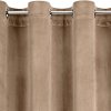 Sametový závěs MELANIE 140x250cm tmavě béžový