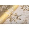 Luxusní Vánoční ubrus s vločkami zlatý SW14 5