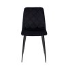 Sametová jídelní židle Karo černá 1