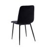 Sametová jídelní židle Karo černá 2