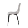 Sametová jídelní židle Karo světle šedá 3