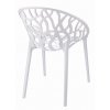 Plastová diyajnová židle ALBERO bílá4
