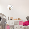 4693 3 detske hodiny na stenu s macickou
