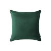 Sametové dekorační povlečení na polštář CHARMY - tmavě zelené