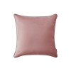 Sametové dekorační povlečení na polštář CHARMY - starorůžové