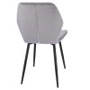 Sametová jídelní židle MILARE šedá