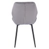 Sametová jídelní židle MILARE šedá