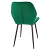 Sametová jídelní židle MILARE zelená