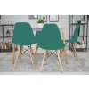 Designová židle ENZO L zelená-mořská
