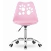 Dětská židle LABKY k psacímu stolu - růžová