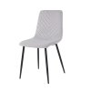 Sametová jídelní židle Wizz světle šedá