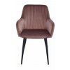 Sametová jídelní židle SOLDEN - růžová