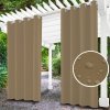 Zahradní závěs do altánku na kolečkách - tmavě béžový - 21