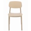 Plastová designová židle LARA béžová 6