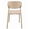 Plastová designová židle LARA béžová 7
