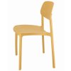 Plastová designová židle LARA hořčicová 4