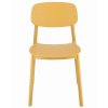 Plastová designová židle LARA hořčicová 6
