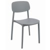 Plastová designová židle LARA šedá 2