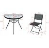 281400 7 balkonovy skladaci set na maly balkon 2x stolicka a stol
