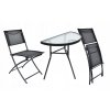 Balkonový skládací set na malý balkon 2x židle a stůl