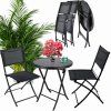 Balkonový skládací set na malý balkon 2x židle a stůl