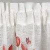 Kuchyňská záclonka STELLA s potiskem tulipánů a krajkou 150x30cm