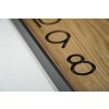 Dřevěné hodiny na zeď Wood Square 40cm 5