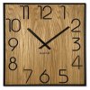 Dřevěné hodiny na zeď Wood Square 40cm 1