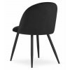 Sametová jídelní židle BELLO - černá