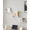 Set 3ks bílých nástěnných polic - LWS038T01