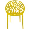 Plastová designová židle ALBERO žlutá
