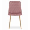 Sametová jídelní židle TURIN - růžová