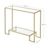 Skleněná konzola zlatá - LGT023A01