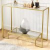 Skleněná konzola zlatá - LGT023A01