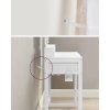 315630 4 biely toaletny stolik s taburetkou rvt004w14