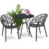 Balkonové sezení ALBERO černé 2x židle + 1x stůl