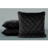 Dekorační povlak na polštář VELVET27 v černé barvě