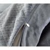 Oboustranné plyšové ložní povlečení PMK 02 v šedé barvě 3