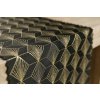 Luxusní běhoun na stůl Cubes černý SW26 1