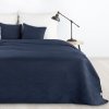 Moderní přehoz na postel s povlečením BONI4 granátově modrý